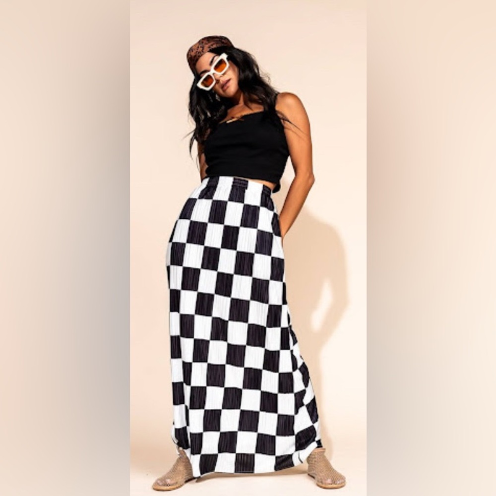 Dressed in Lala Santorini Plisse Skirt